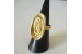 Magnetic Ring 'Swirl' - 22ct hard gold plate
